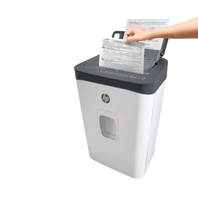 14. HP Niszczarka ONESHRED Auto 200CC, biało-szara
