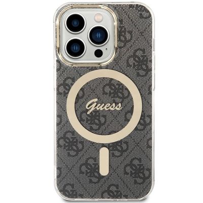 2. Etui Guess IML 4G MagSafe na iPhone 15 Pro - czarne