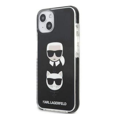2. Etui Karl Lagerfeld Karl&Choupette Head na iPhone 13 mini - czarne