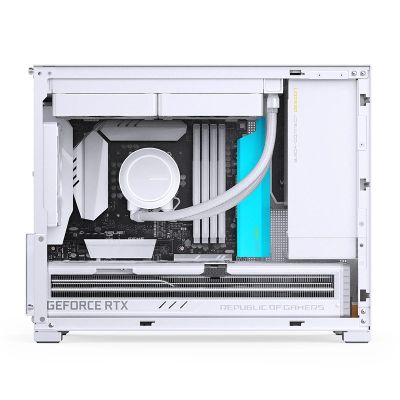 6. Jonsbo D32 PRO White PC-Gehäuse, Mini-Gehäuse, mATX, Tempered Glass - weiß