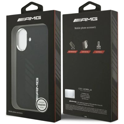 8. Etui AMG Silicone Oversize Rhombs MagSafe na iPhone 17 - czarne