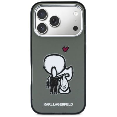 3. Etui Karl Lagerfeld Karl & Choupette Back MagSafe na iPhone 17 Pro Max - czarne