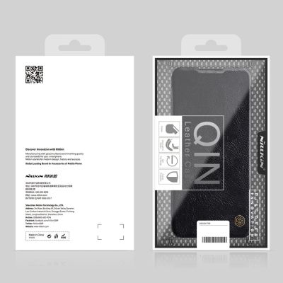 5. Nillkin Qin skórzana kabura etui Samsung Galaxy A03s czarny