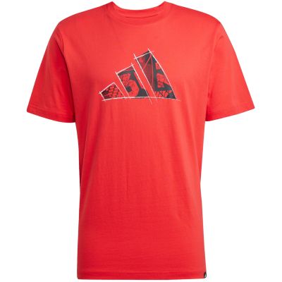 8. Koszulka męska adidas Logo Graphic czerwona JJ3934