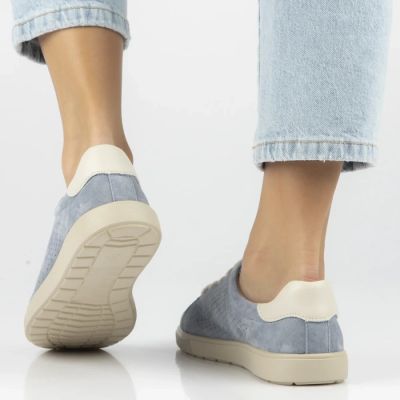 7. Skórzane półbuty damskie niebieskie Filippo DP6738