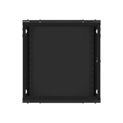 7. LANBERG SZAFA WISZĄCA RACK 19" 12U 600X450 DRZWI METALOWE CZARNA (FLAT PACK) WF01-6412-00B