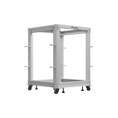 Szafa rack LANBERG 19" 15U 600x600-1100 OR01-6115-S regulowana szara