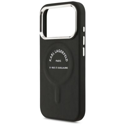 6. Etui Karl Lagerfeld Karl RSG Logo MagSafe do iPhone 17 Pro Max - czarne