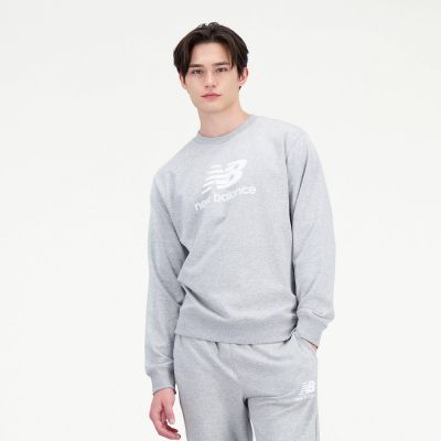 6. Bluza New Balance  ESSENTIALS STACKED LOGO FRENC AG M MT31538AG