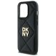 6. Etui DKNY Quilted Stack Logo na iPhone 14 Pro - czarne