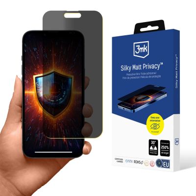 4. Folia prywatyzująca 3mk Silky Matt Privacy na Apple iPhone 15 Plus