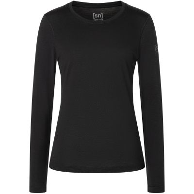 Longsleeve termoaktywny damski SUPER.NATURAL W ARCTIC230 LS czarny