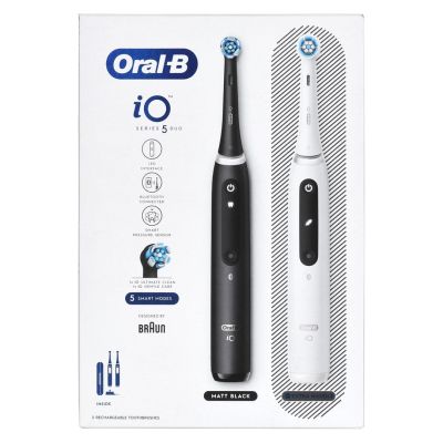 12. Braun Szczoteczka elek.Oral-B iO5 Duo Matt Black/Quite White