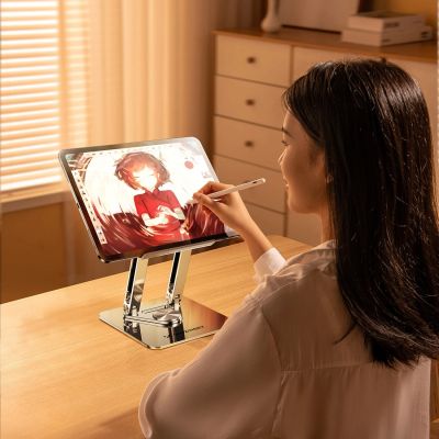 13. Podstawka pod laptopa, tablet Wozinsky WRS-CPY84SS aluminiowa + Gratis! podstawka do smartfona - srebrna