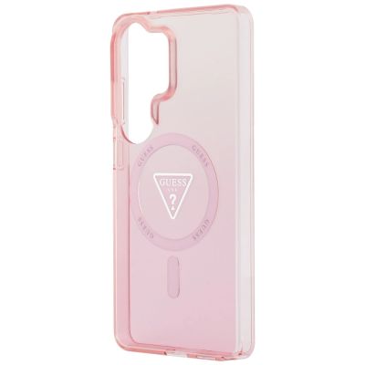 6. Etui Guess IML Gradient Triangle MagSafe na Samsung Galaxy S26 Ultra - różowe