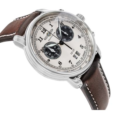 3. Zegarek Męski ZEPPELIN Graf Chronograph LZ 127 + BOX