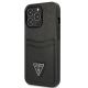 2. Etui Guess Saffiano Triangle Logo Cardslot na iPhone 13 / 13 Pro - czarne
