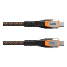 UAG SRGE - kabel USB-C - USB-C, USB 3.2 Gen2 240W/20Gbps, 75 cm (black/orange)