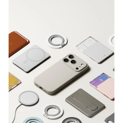 9. Etui Ringke Silicone MagSafe na iPhone 18 Pro Max / 17 Pro Max - beżowe
