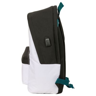9. Real Madryt plecak sportowy z USB i z miejscem na laptopa double backpack 612554820