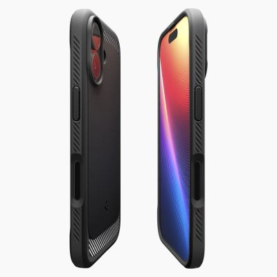6. Etui Spigen Rugged Armor Mag MagSafe na iPhone 17 - czarny mat