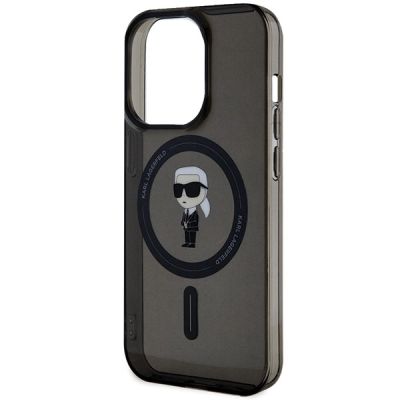 6. Etui Karl Lagerfeld IML Ikonik MagSafe na iPhone 14 Pro Max - czarne