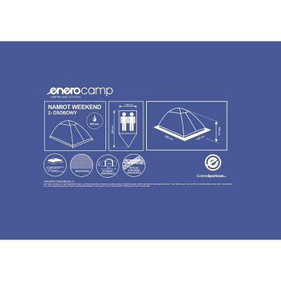 33. NAMIOT 2 OSOBOWY WEEKEND 120X200X100CM ENERO CAMP GSP-333660