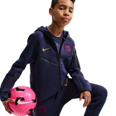 3. Bluza dla dzieci Nike FC Barcelona Tech Fleece granatowa II3722 498