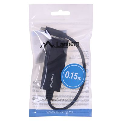5. Karta sieciowa Lanberg NC-1000-02 (USB 3.1, USB-C; 1x 10/100/1000Mbps)