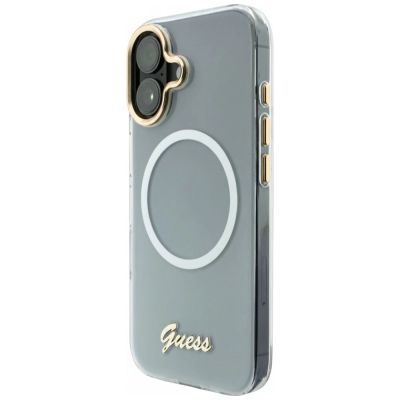 2. Etui Guess IML Gradient Script Metal MagSafe na iPhone 17 - białe