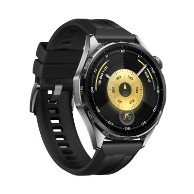 3. Zegarek Huawei WATCH GT 6 46mm Inteligentny z GPS i AMOLED, wodoodporny, czarny