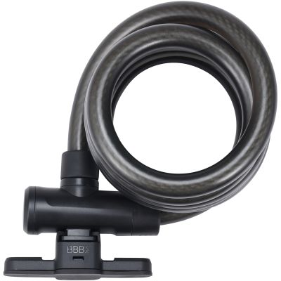 Zapięcie rowerowe BBB KeyGuard Cable 15/180 z uchwytem