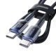 5. Kabel Joyroom S-A42 Crystal-Clear Series 60W USB-C - USB-C 1,2m - czarny