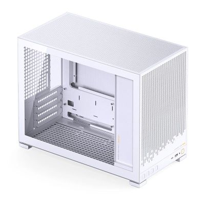 19. Obudowa PC Jonsbo D32 STD Biała Obudowa, Mini Obudowa, mATX, Szkło Hartowane - Białe