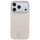 3. Etui Karl Lagerfeld Grained Embossed Ring & Kameo Logo MagSafe na iPhone 18 Pro Max / 17 Pro Max - beżowe