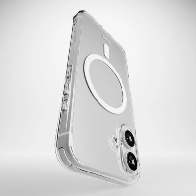 7. Etui silikonowe Puro Impact Clear D3O MagSafe do iPhone 16 - przezroczyste