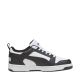 5. Buty dla dzieci Puma Rebound V6 Lo Mid biało-czarne 393833 01