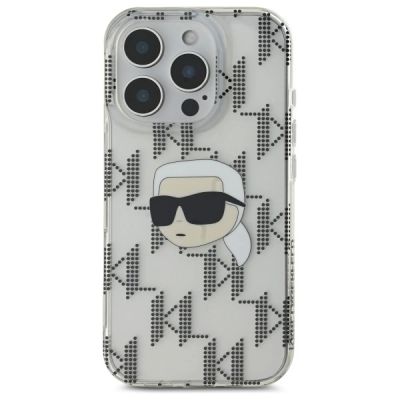 3. Etui Karl Lagerfeld IML Karl Head Electroplated na iPhone 16 Pro - przezroczyste