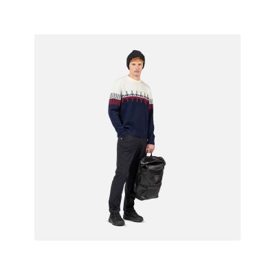 2. SWETER ROSSIGNOL PATTERNED CN SWEATER granatowy
