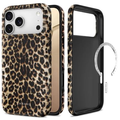Etui Tech-Protect Lamano MagSafe na iPhone 18 Pro / 17 Pro - czarno-brązowe