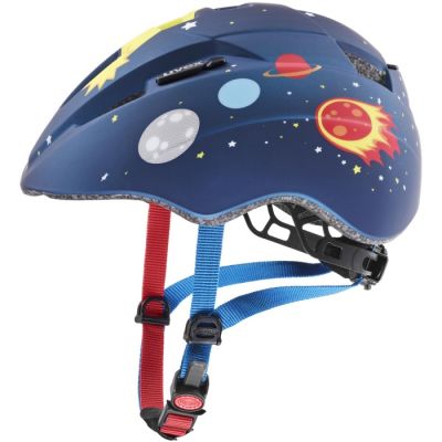 6. Kask rowerowy dziecięcy uvex kid 2 cc dk.blue rocket m.46-52 cm