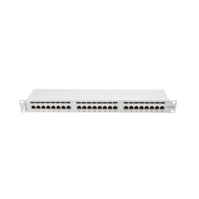 3. Patch panel Lanberg PPS5-1024-S (1U; 19"; kat. 5e; FTP; 24xRJ-45)