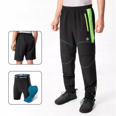 ROCKBROS spodnie sportowe 3w1 YPK049 czarny-fl 2XL