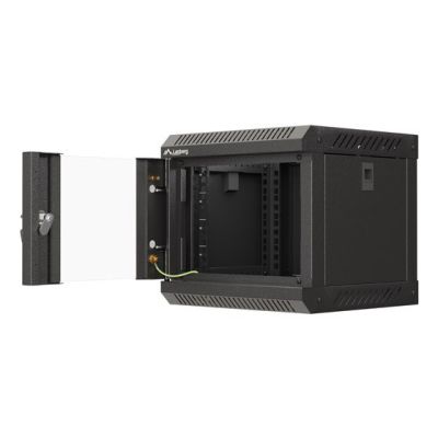 5. Lanberg WF11-3304-10B stojak 4U Szafa wisząca Czarny