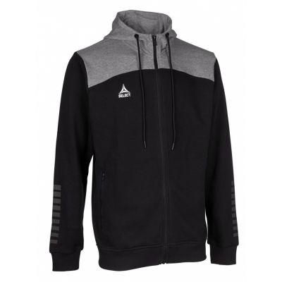 5. Bluza Select Oxford Zip Hoodie Women czarno/ szara