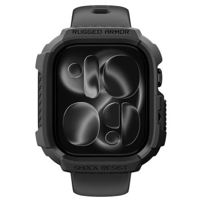 3. Etui Spigen Rugged Armor na Apple Watch 42 mm - czarne matowe