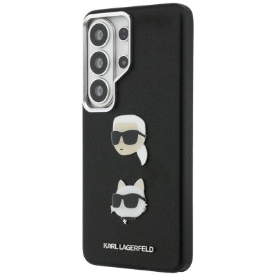 2. Etui Karl Lagerfeld Saffiano Double Heads Metal na Samsung Galaxy S26 Ultra - czarne