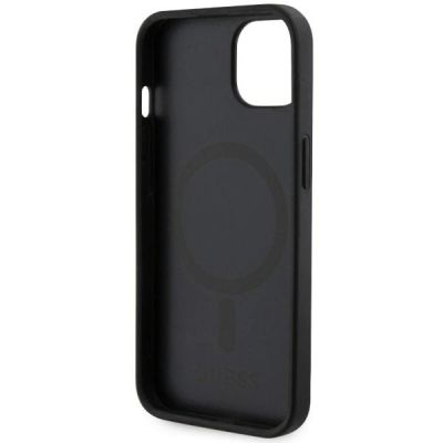 7. Etui Guess GCube Stripes MagSafe na iPhone 14 - czarne