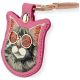3. Etui Nimmy Glasses Cool and Cute Cat na lokalizator - różowe