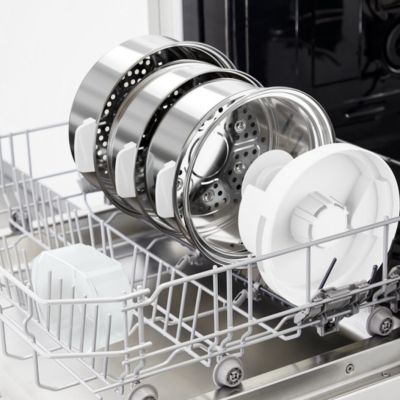 7. Tefal Convenient Series Deluxe VC502D szybkowar parowy 3 kosze, Blat 900 W Stal nierdzewna, Biały